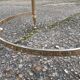 Marble coffee table and gold metal style louis XVI vintage xxeme