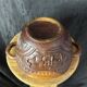African Art - Madagascar - Vintage - Covered Pot - Carved Rosewood - 1950