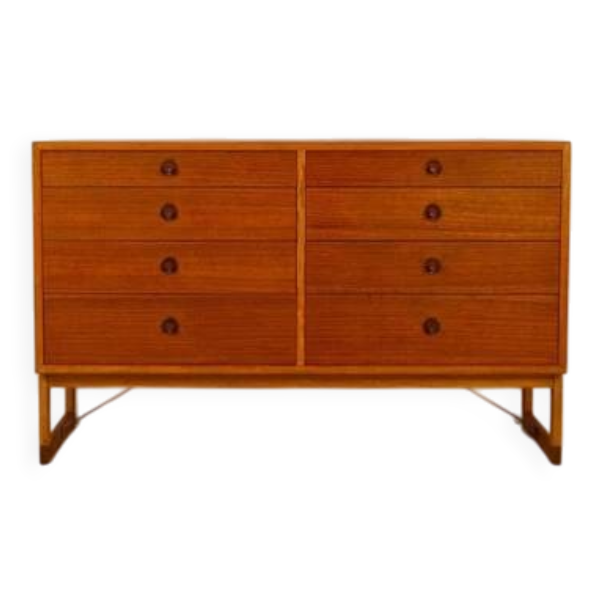 Oak and teak chest of drawers by Børge Mogensen for Karl Andersson & Söner, 1958
