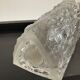 Vintage cast crystal vase 70s