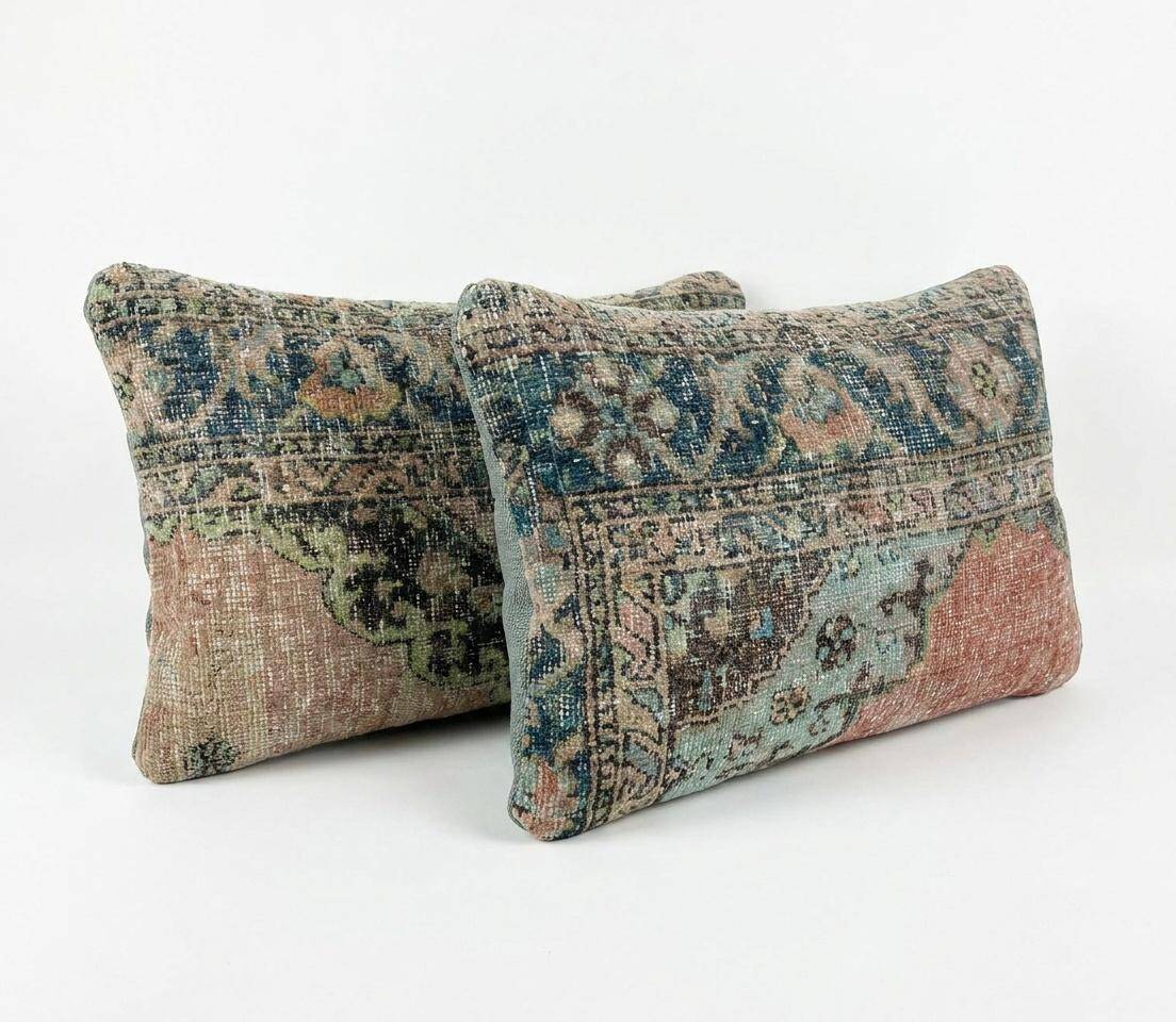 Set of 2 vintage Turkish cushion covers 41x61 cm