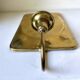 Vintage Scandinavian Brass Wall Candle holder Sconce height 28 cm