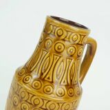 scheurich mid century VASE 1960s decor hellas ochre glaze model 423-25