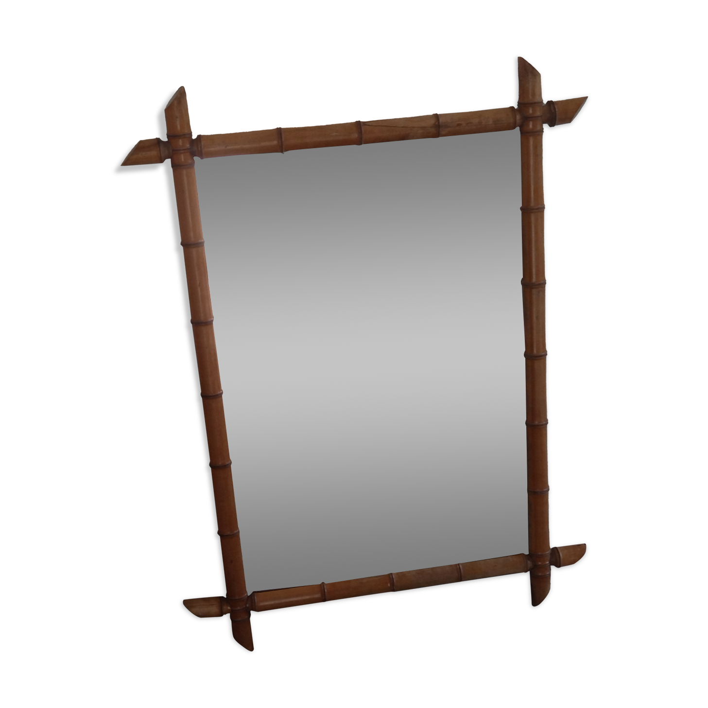Bamboo mirror 94 x 71 cm