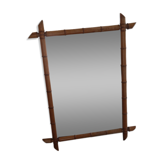 Bamboo mirror 94 x 71 cm