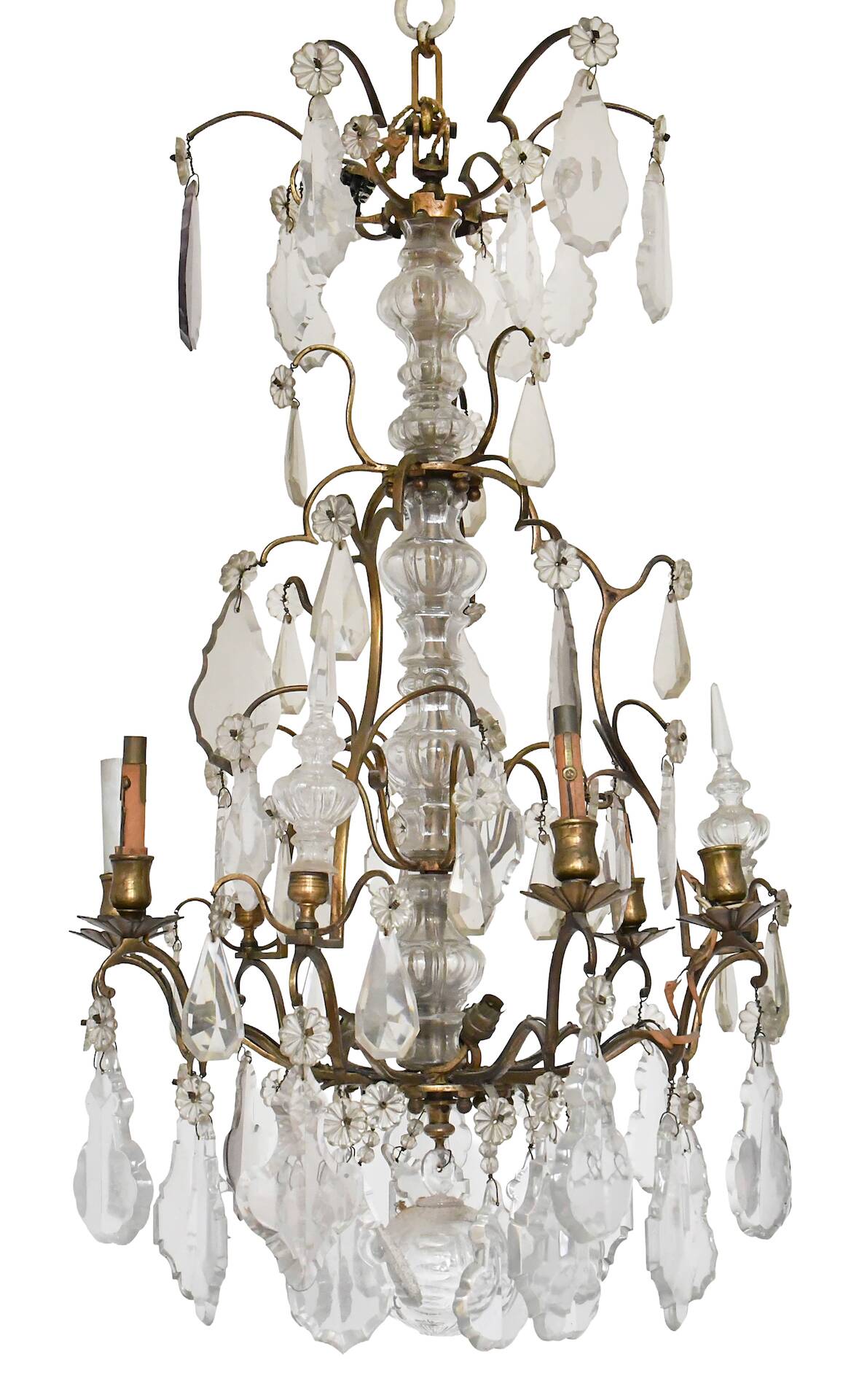 Lustre cage à six lumières