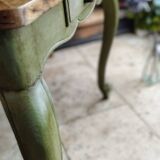 Olive green patinated table