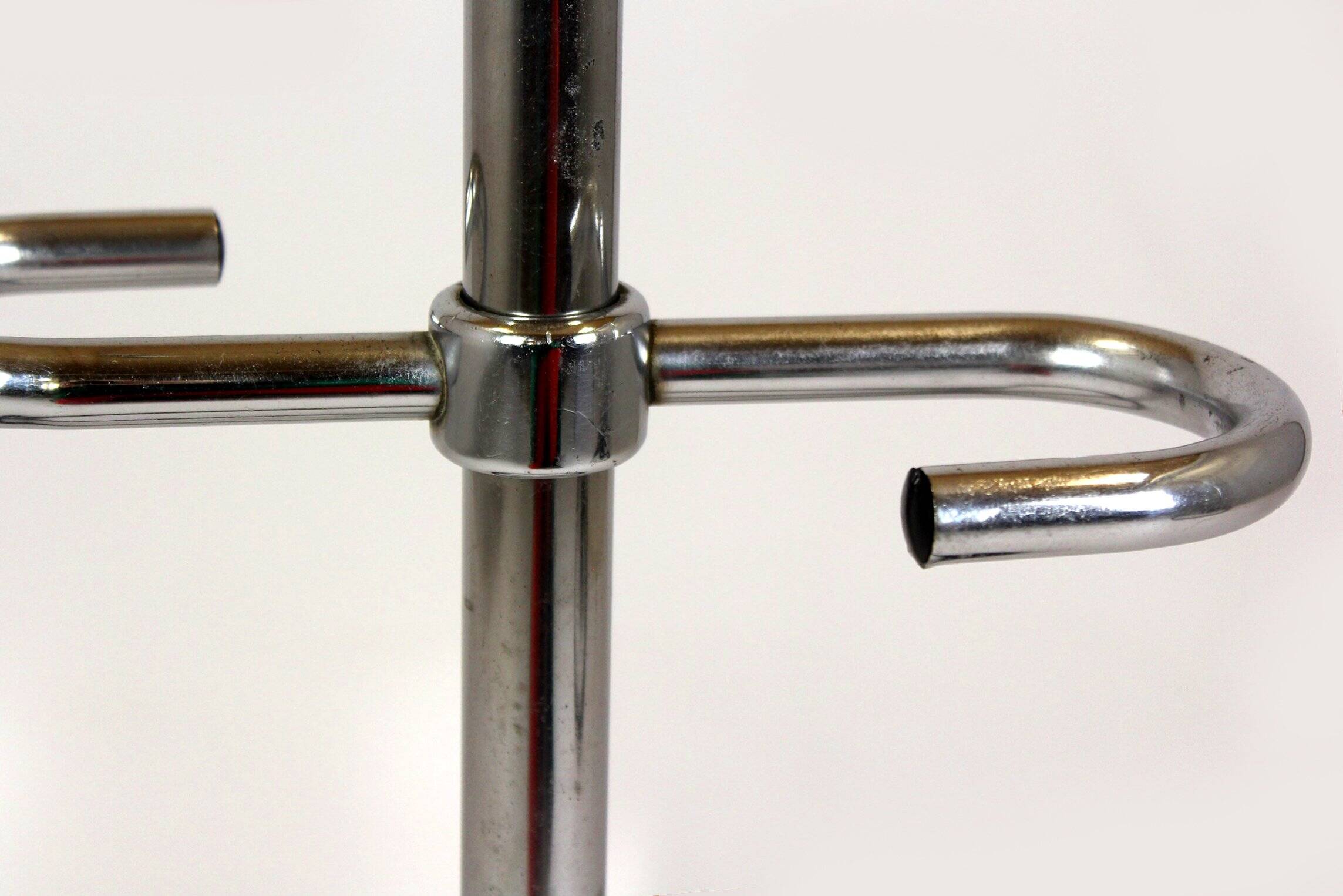 Bauhaus Chrome-Plated Coat Racks, 1930s, Set of 3