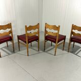 Henning Kjaernulf dining chairs Razor, Denmark