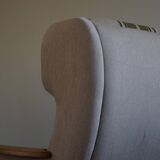 Pair of high-back lounge chairs in modern Danish style in the manner of Henning Kjærnulf, 1960s.