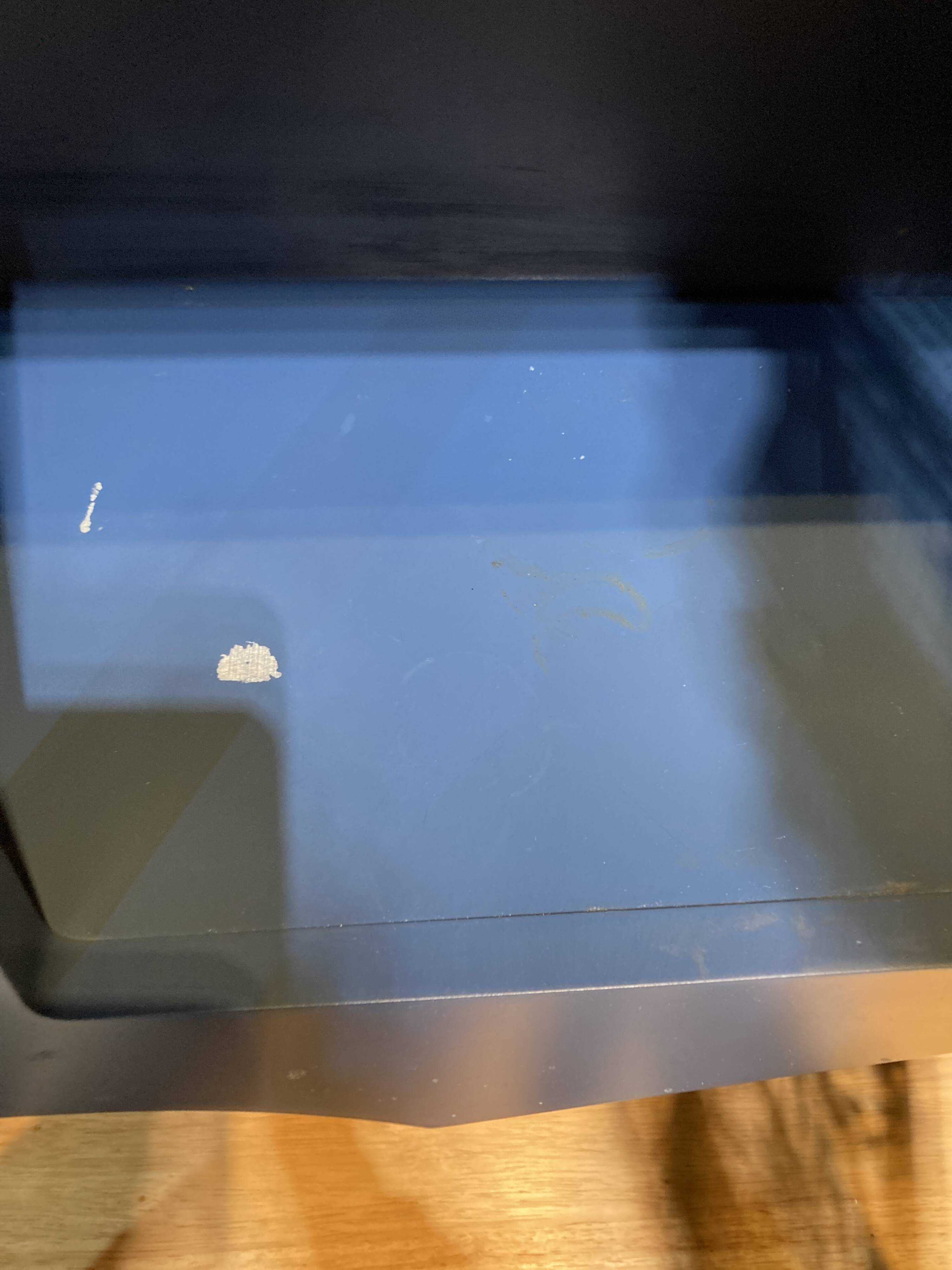 Blue painted wooden dresser