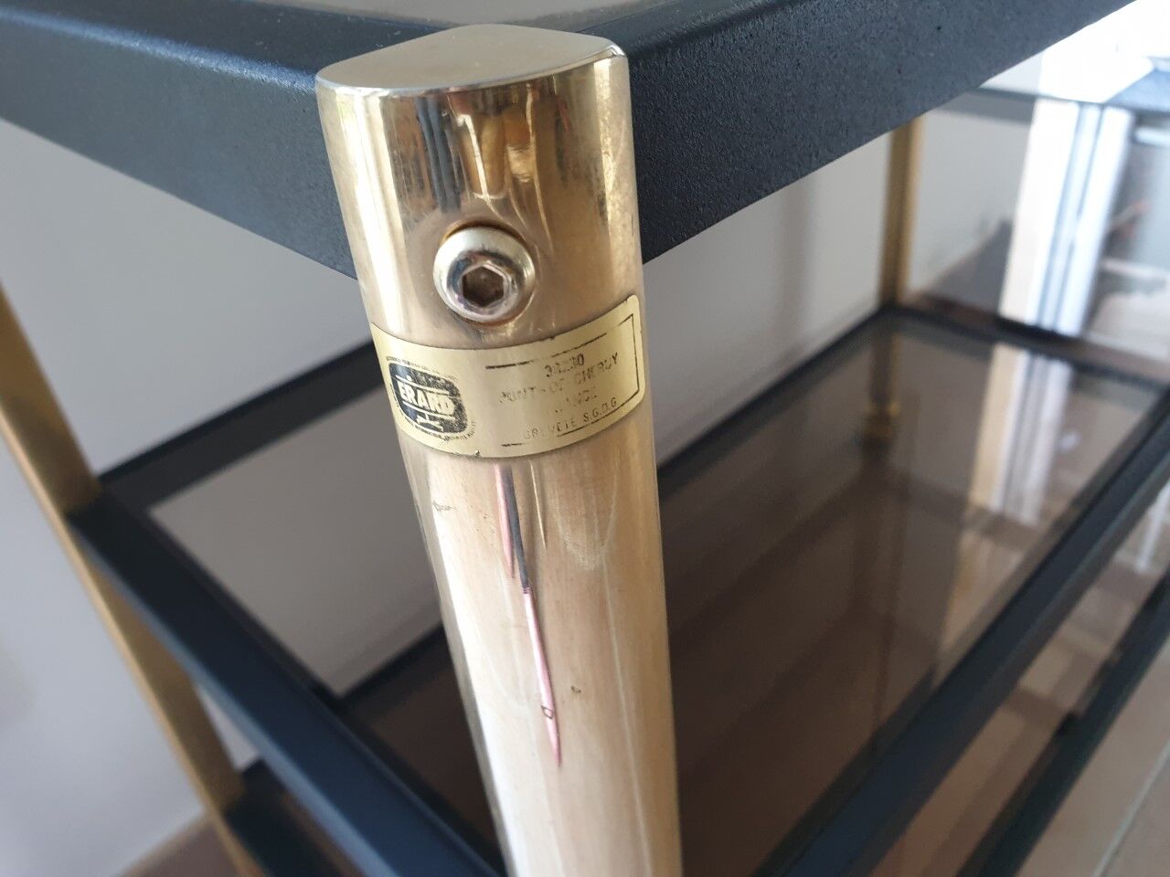 Old smoked glass service