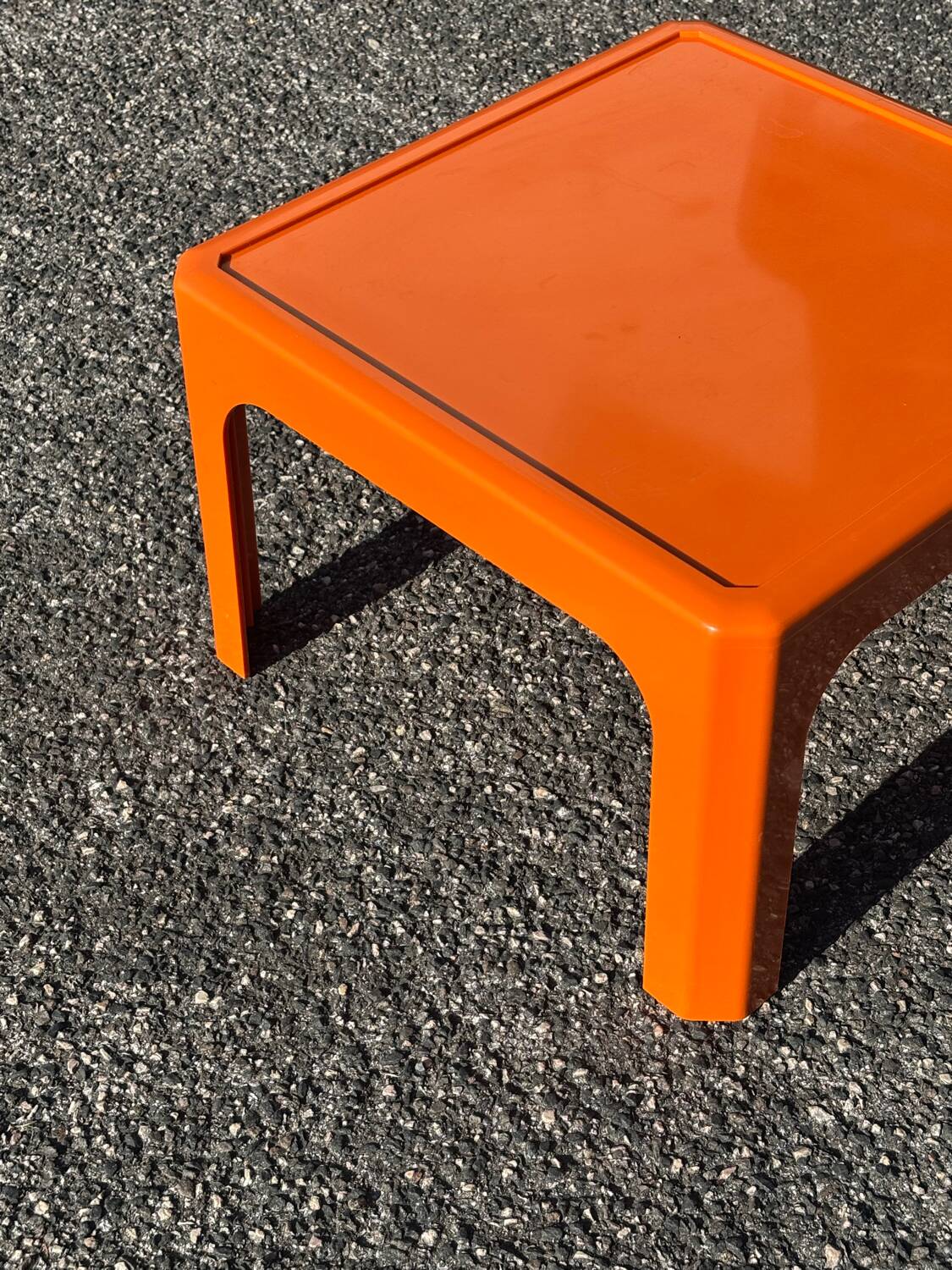 Vintage orange coffee table