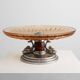 Art Deco Glass and Metal Fruit Bowl, France, circa 1940