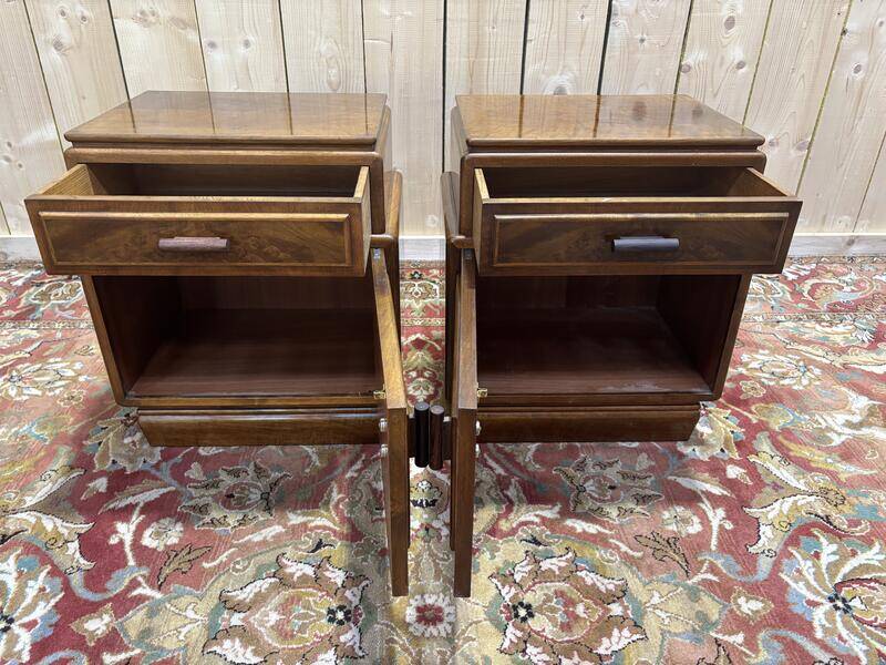 Paire de chevets art deco