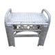 Vintage white rattan bedside 60-70