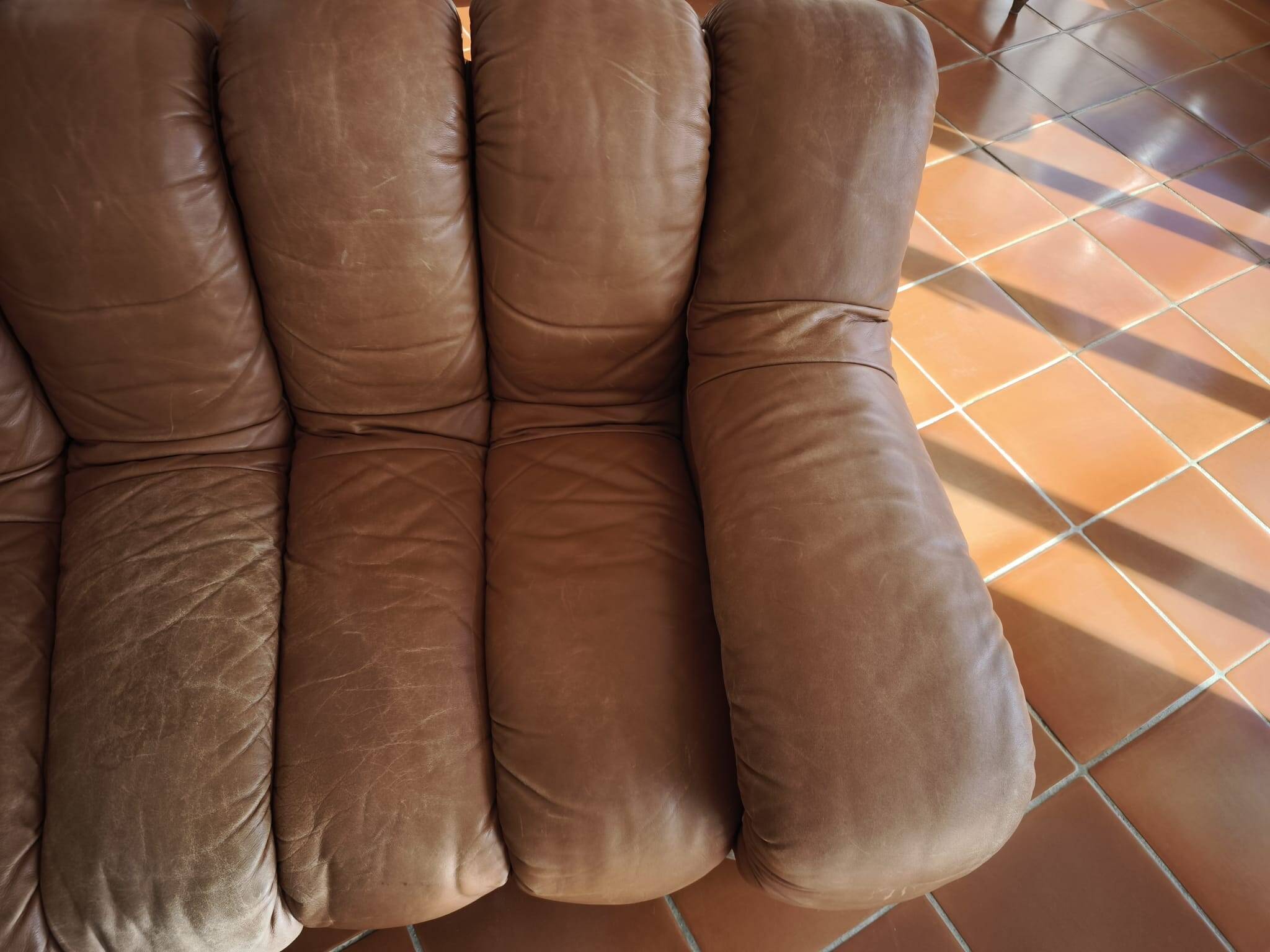 De Sede 14-piece leather sofa
