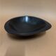 signed black wood fruit basket