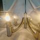 5-branched chandelier by Sciolari, Italy, space age, 1970