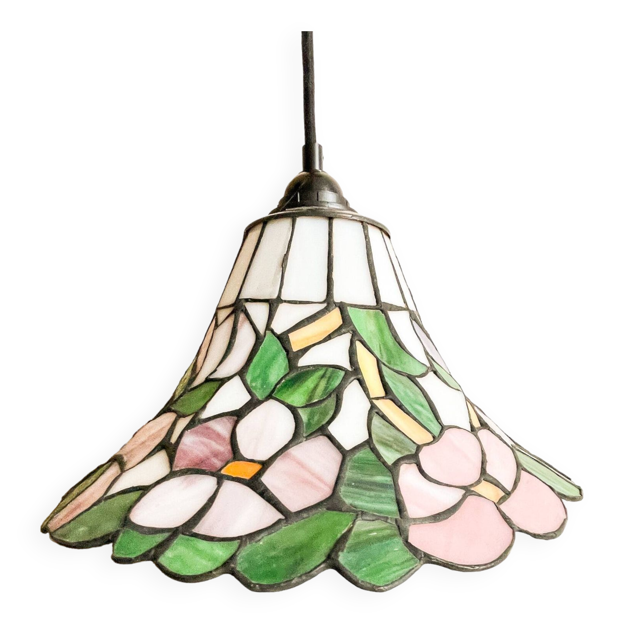 Vintage glass paste pendant light