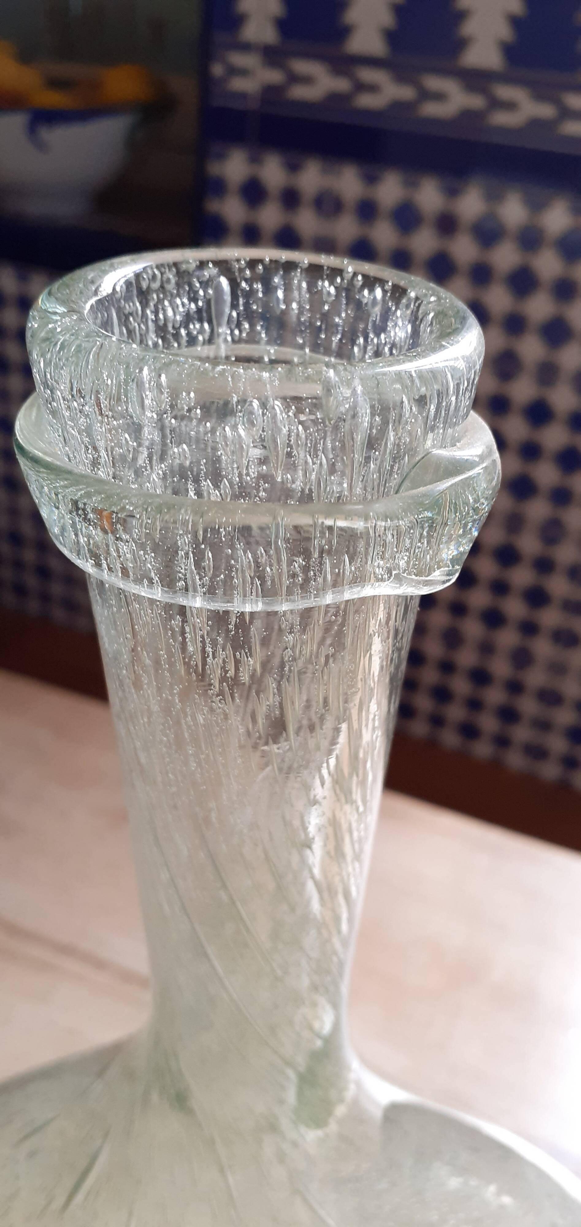 Biot old chestnut glass bottle