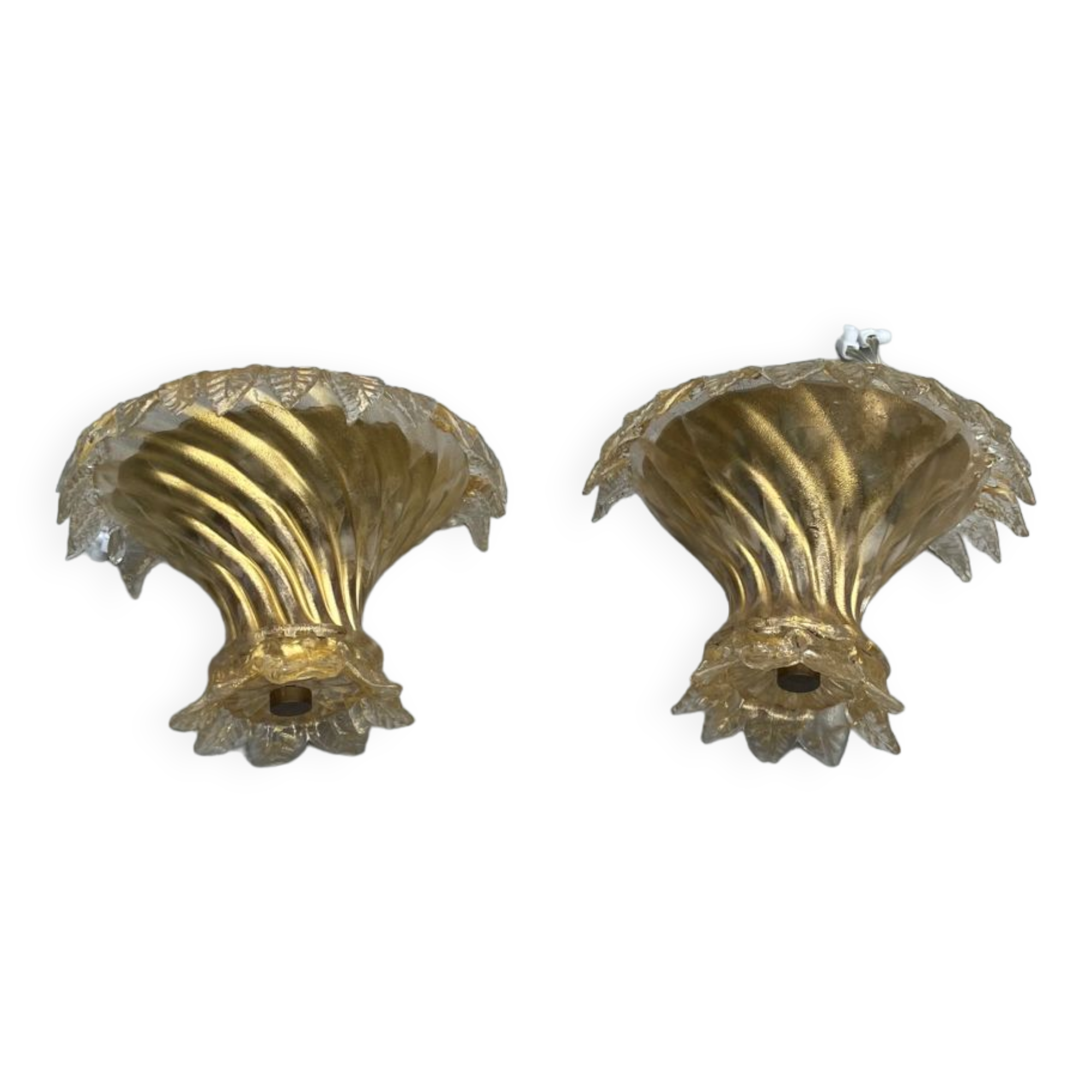 Murano glass wall sconces