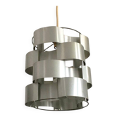French aluminium sculptural pendant from the mid-century by Max Sauze, 1960s.
