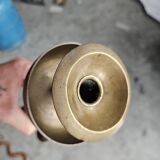 Paire de bougeoirs muraux en bronze figurant un serpent, 1960