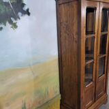 Small cherry and oak bookcase from the 19th century