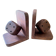 Pair of wooden dice bookends, circa 1960