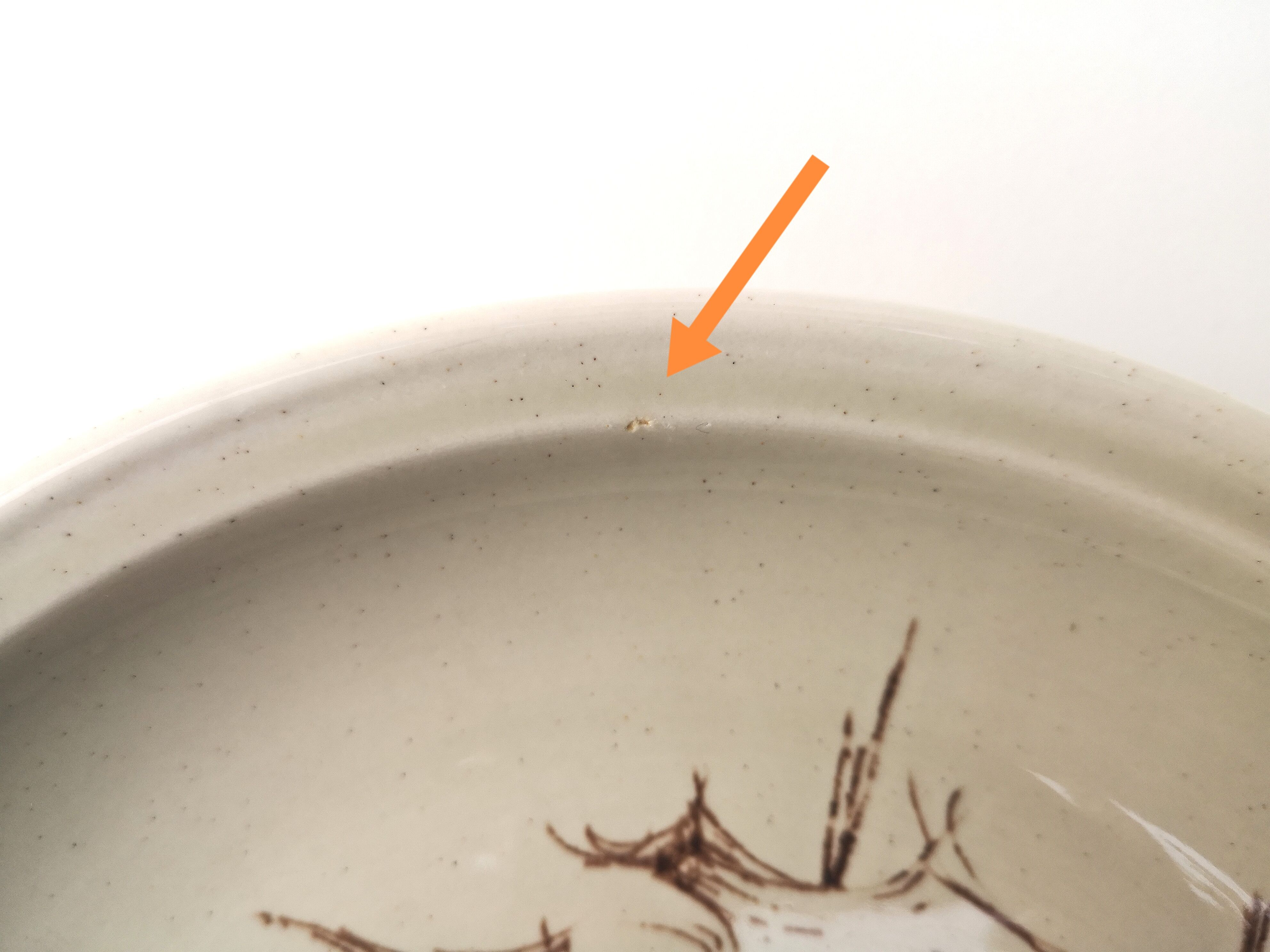 Set of 4 vintage stoneware plates, “Thistles” model