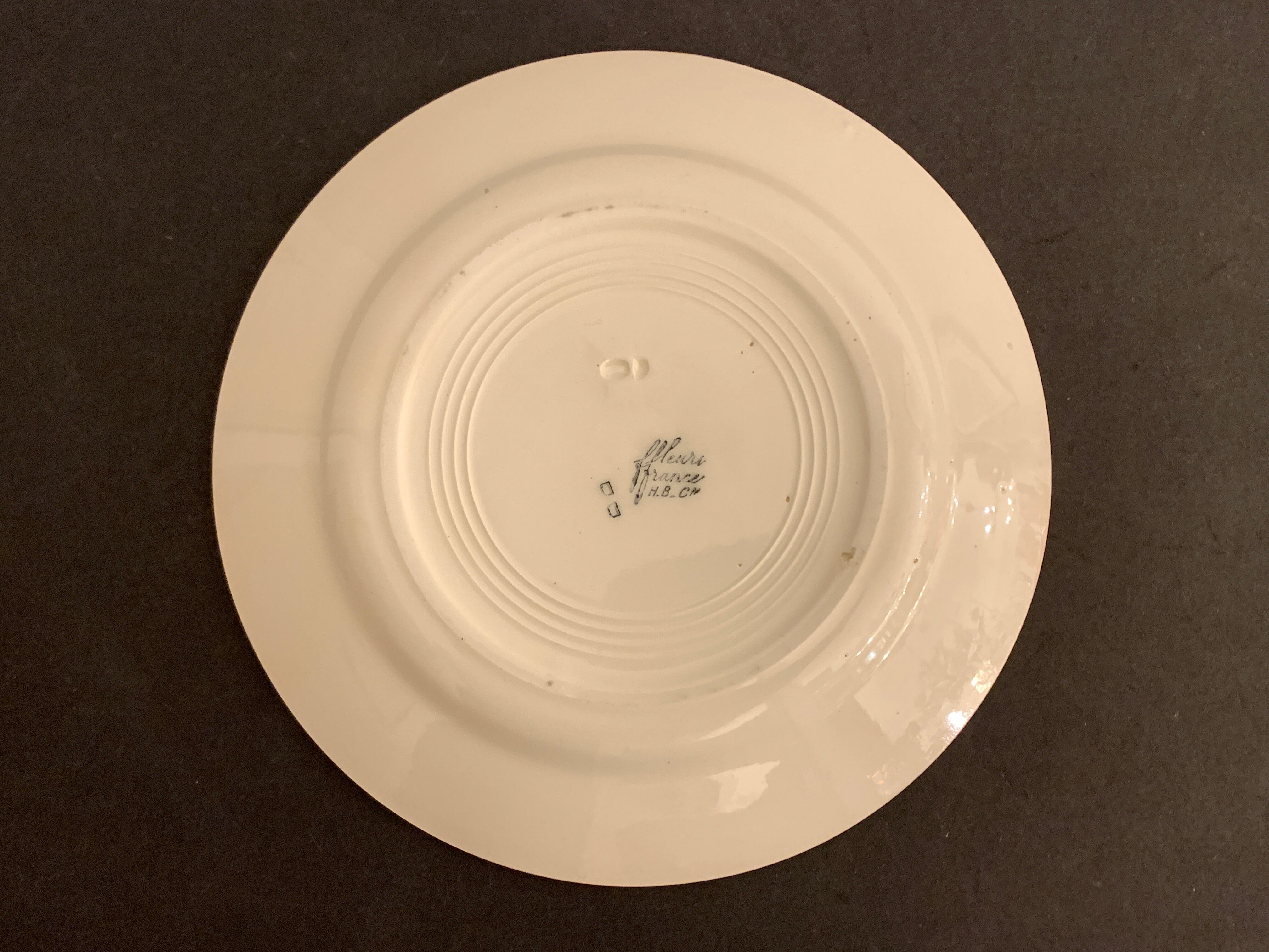 10 flat plates model Fleuri, HBCM, 1950