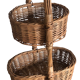 Basket rack of fruits and vegetables with floors