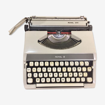 Machine à écrire faguer royal 200 : notice, malette, ruban et tipp-ex