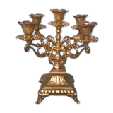 Chandelier five lights quadripod in golden regulator ~ late nineteenth