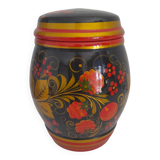 Russian khokhloma candy dish with lid