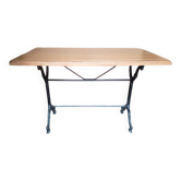 110cm bistro table with solid wood top