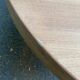 Authentic Scandinavian round table BAUMANN stripped in raw teak 1960