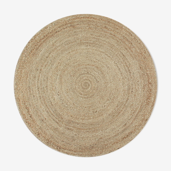 Round carpet in jute 90 cm