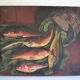 Charles floutard ( 1926 2006 ) still life with fish hst 61 x 50 cm