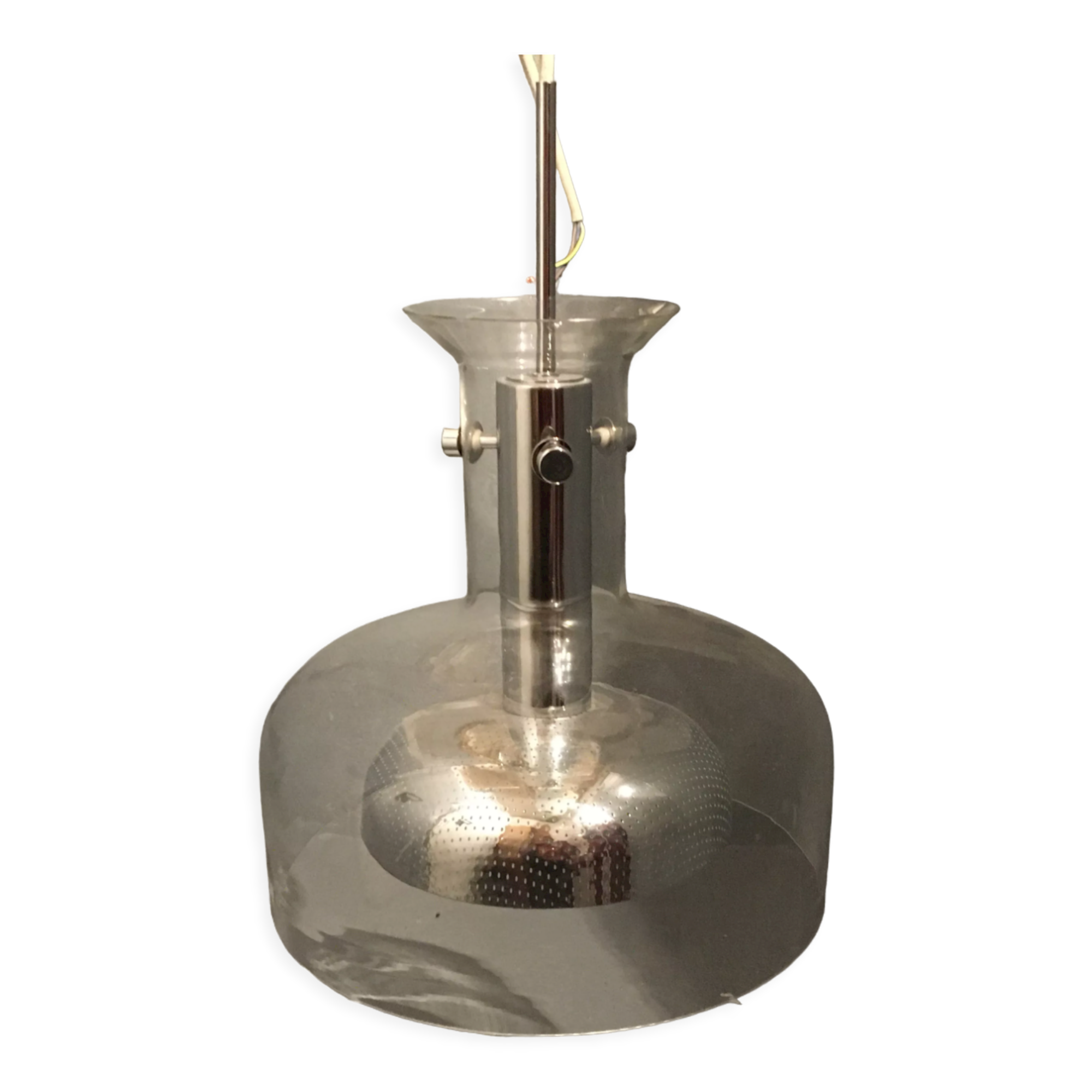 Anders Pehrson chrome glass pendant lamp