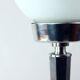 Art Deco table lamp in chrome and glass, Czechoslovakia 1940s