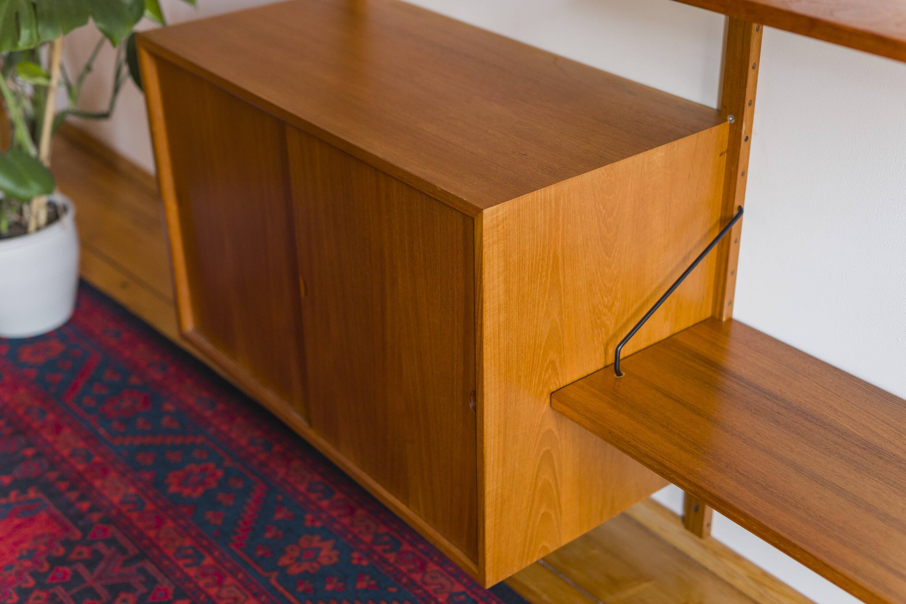 Modular Wall Shelving System by Poul Cadovius for Cado, 1960s