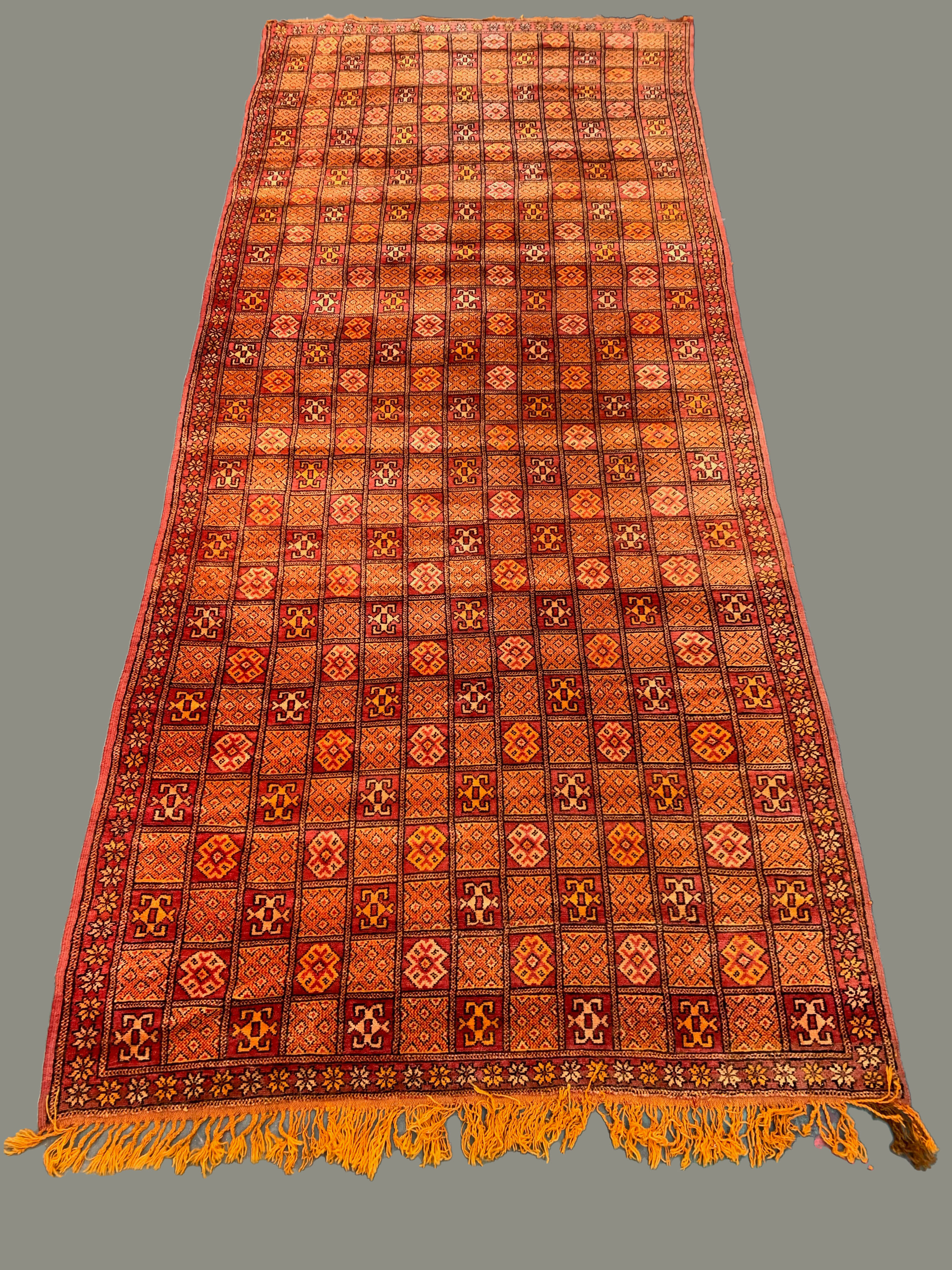 Vintage moroccan rug 400x176 cm berber atlas, tribal
