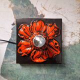 Ceramic flower wall sconce, vintage ceiling light, antique lamp
