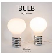 Pair of Bulb lamps by Ingo Maurer, Murano