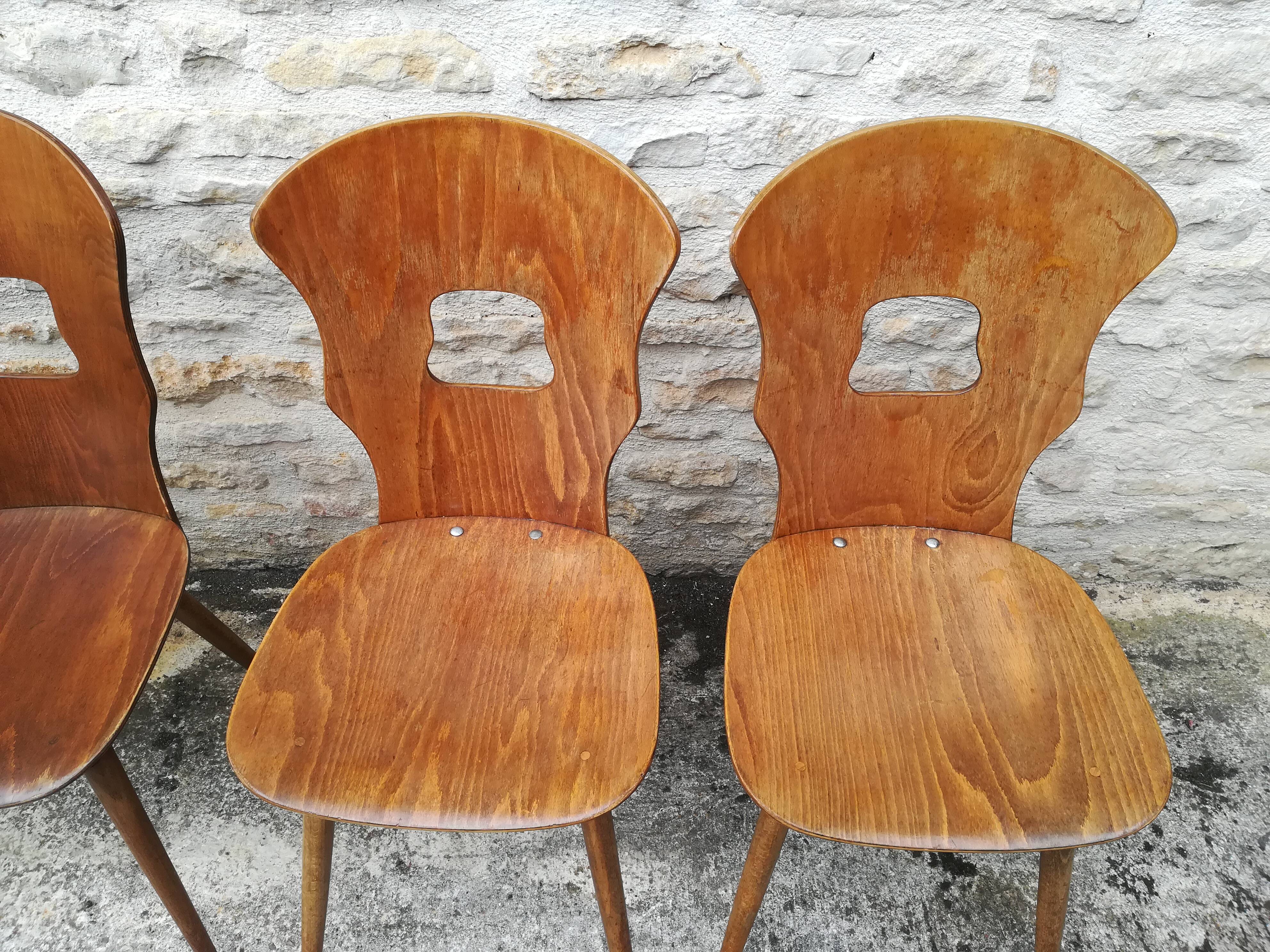 mismatched bistro chairs