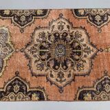 Distressed Turkish Runner 393x81 cm wool Vintage Tribal Rug