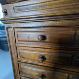 Solid wood secretary