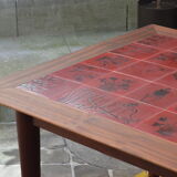 Dining table in wood and ceramic
